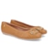 Sapatilha Bico Redondo Usaflex Feminina Tan