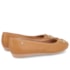 Sapatilha Bico Redondo Usaflex Feminina Tan