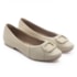 Sapatilha Bico Redondo Usaflex Feminina Vanilla