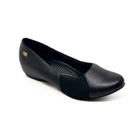 Sapatilha Bico Redondo Usaflex Feminino Preto