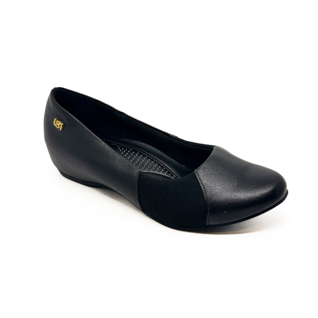 Sapatilha Bico Redondo Usaflex Feminino Preto