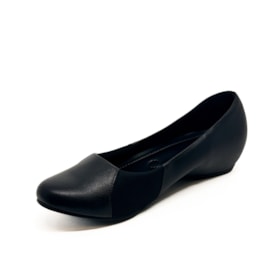 Sapatilha Bico Redondo Usaflex Feminino Preto