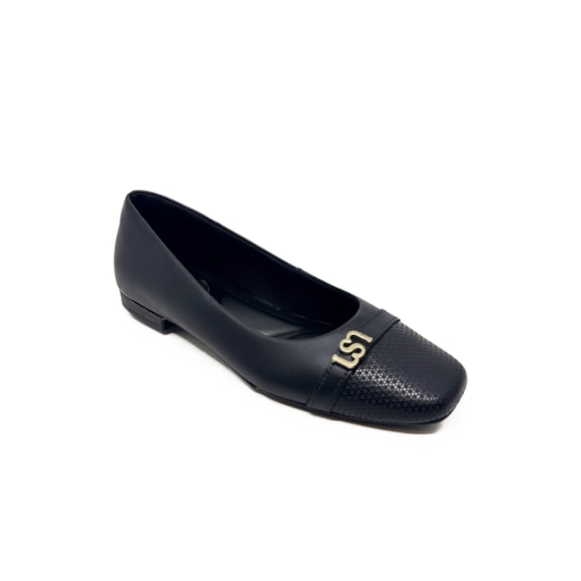 Sapatilha Bico Redondo Usaflex Feminino Preto