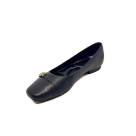 Sapatilha Bico Redondo Usaflex Feminino Preto