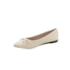 Sapatilha Moleca Bico Fino Feminina Creme