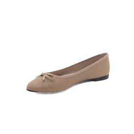 Sapatilha Moleca Bico Fino Feminina Nude