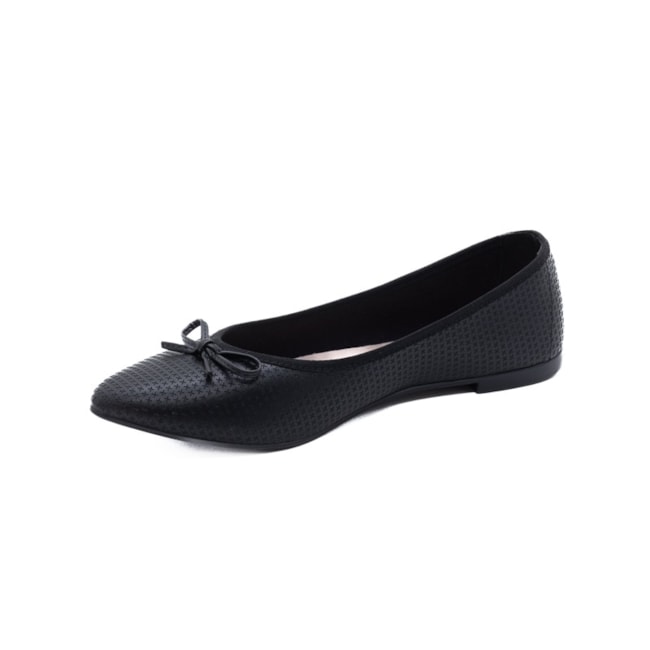 Sapatilha Moleca Bico Fino Feminina Preto