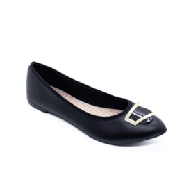 Sapatilha Moleca Bico Fino Feminina Preto