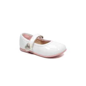 Sapatilha Molekinha Infantil Femnina Branco Off
