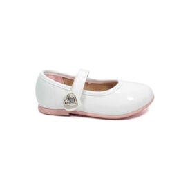 Sapatilha Molekinha Infantil Femnina Branco Off