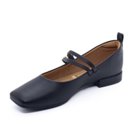 Sapatilha Salto Baixo Vizzano Feminino Preto