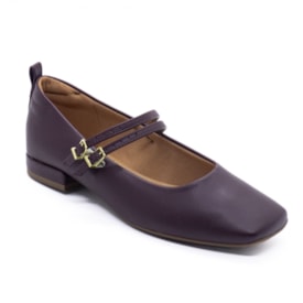 Sapatilha Salto Baixo Vizzano Feminino Vinho