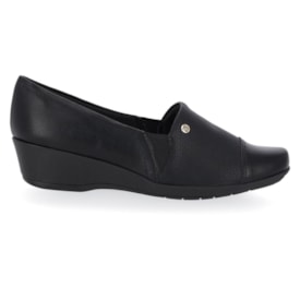 Sapato Anabela Medio Piccadilly Feminino Preto