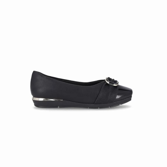 Sapato Anabela Piccadilly Feminina Preto