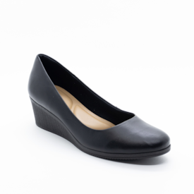 Sapato Anabela Usaflex Feminino Preto