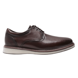 Sapato Casual De Couro Metropolitan James Democrata Masculino Mogno