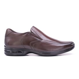 Sapato Casual Em Couro 3D Vision Jota Pe Masculino Brown