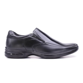 Sapato Casual Em Couro 3D Vision Jota Pe Masculino Preto
