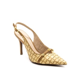 Sapato Chanel Luz da Lua Feminino Amêndoa Natural