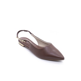 Sapato Chanel Salto Baixo Lu Rezende Feminino Chocolate