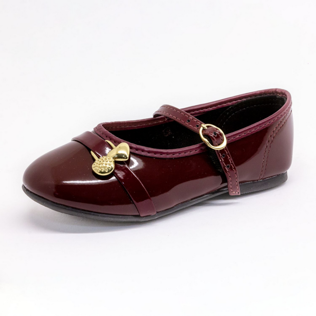 Sapato Infantil Molekinha Feminino Vinho