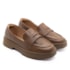 Sapato Loafer Salto Baixo Vizzano Feminino Caramelo