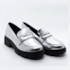 Sapato Mocassim Loafer Lu Rezende Feminina Prata