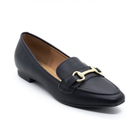 Sapato Mocassim Loafer Vizzano Feminino Preto