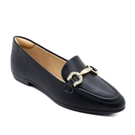 Sapato Mocassim Lu Rezende Feminino Preto