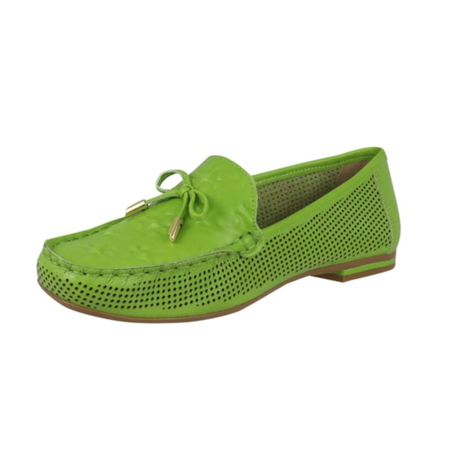 Sapato Mocassim Luz Da Lua Feminino Esmeralda