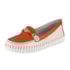 Sapato Mocassim Luz da Lua Feminino Laranja Panna