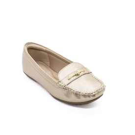 Sapato Mocassim Modare Feminino Dourado