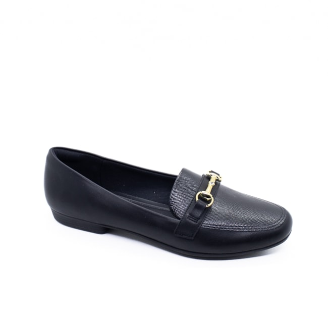 Sapato Mocassim Piccadilly Feminino Preto