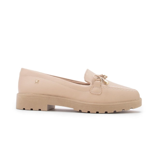 Sapato Mocassim Softli Feminino Sand