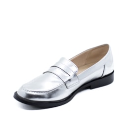 Sapato Mocassim Sua Cia Feminino Prata