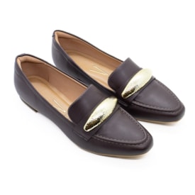 Sapato Mocassim Vizzano Feminino Cacau