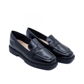 Sapato Moleca Loafer Feminino Preto