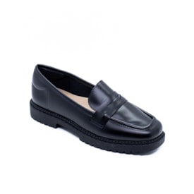 Sapato Moleca Loafer Feminino Preto