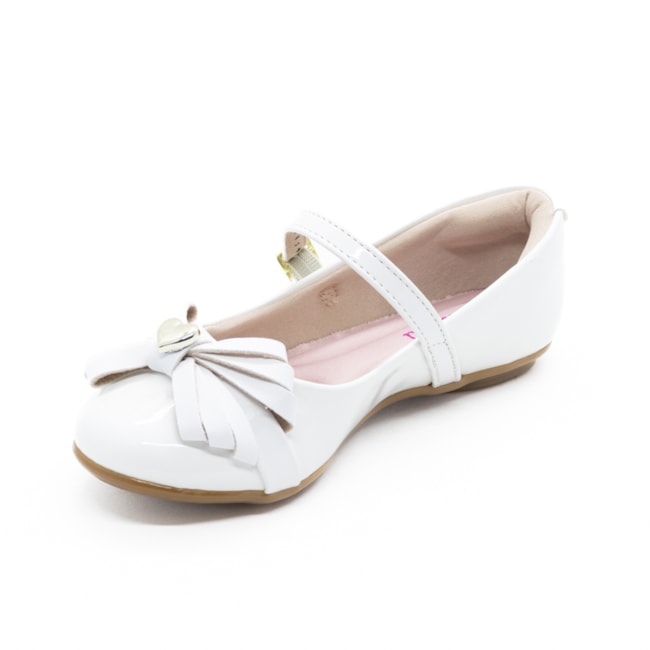 Sapato Molekinha Infantil Feminino Branco