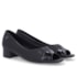 Sapato Peep Toe Salto Baixo Usaflex Feminino Preto