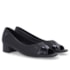 Sapato Peep Toe Salto Baixo Usaflex Feminino Preto
