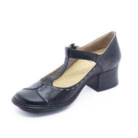 Sapato Salto Baixo J Gean Feminino Preto