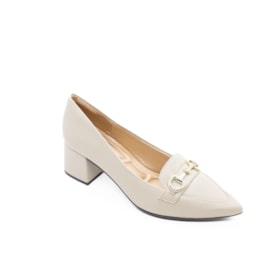 Sapato Salto Baixo Lu Rezende Feminino Feno