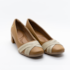 Sapato Salto Baixo Usaflex Feminino Camel