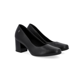 Sapato Salto Baixo Usaflex Feminino Preto