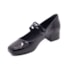 Sapato Salto Baixo Via Marte Feminino Preto