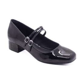 Sapato Salto Baixo Via Marte Feminino Preto