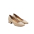Sapato Salto Baixo Vizzano Feminino Bege
