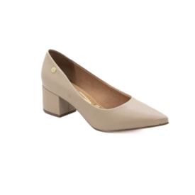 Sapato Salto Baixo Vizzano Feminino Bege