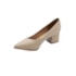 Sapato Salto Baixo Vizzano Feminino Bege